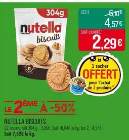 Match NUTELLA Biscuits offre