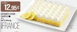 Match Entremets Citron Chantilly offre