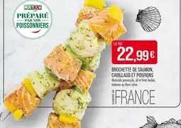 Match Match Brochette de saumon, cabillaud et poivrons offre