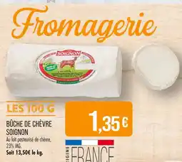 Match SOIGNON Bûche de chèvre offre