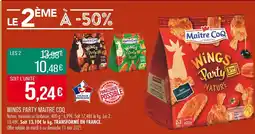 Match Maître CoQ Wings Party offre