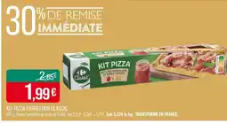 Match CARREFOUR CLASSIC Kit pizza pâte rectangulaire et sauce tomate offre