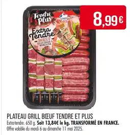 Match TENDRE ET PLUS Plateau grill bœuf offre