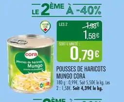 Match CORA Pousses de haricots mungo offre