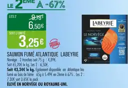 Match LABEYRIE Saumon fumé Atlantique offre