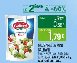 Match Galbani Mozzarella Mini offre