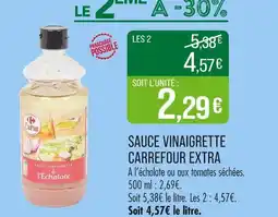 Match Carrefour Extra Sauce vinaigrette offre