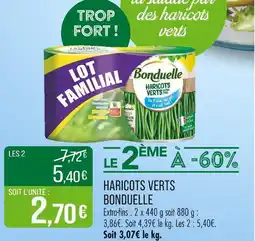Match Bonduelle Haricots verts offre