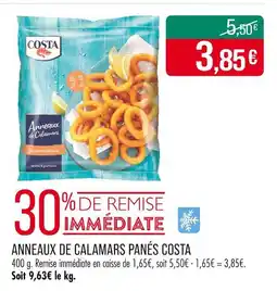 Match COSTA Anneaux de calamars panés offre