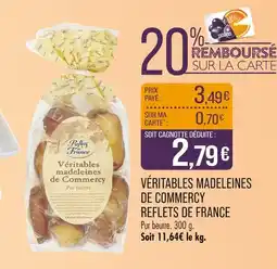 Match REFLETS DE FRANCE Véritables madeleines de commercy offre