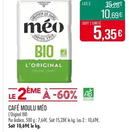 Match Méo Café moulu offre
