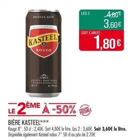 Match Kasteel Bière offre