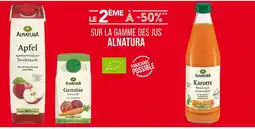 Match Alnatura Le 2ème à -50% sur la gamme des jus Alnatura offre