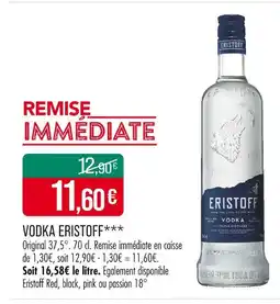 Match ERISTOFF Vodka offre
