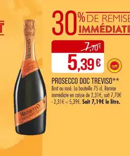 Match Prosecco doc treviso offre