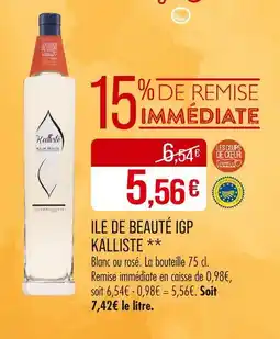 Match KALLISTE ILE DE BEAUTÉ IGP offre