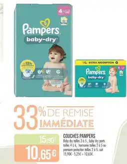 Match Pampers Couches offre