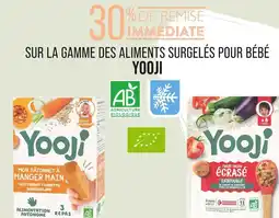 Match YOOJI 30% de remise immédiate sur la gamme des aliments surgelés pour bébé YOOJI offre