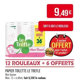 Match LE TREFLE Papier toilette offre