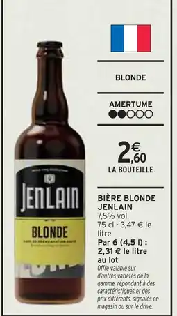 Intermarché JENLAIN Bière blonde offre
