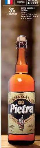 Intermarché PIETRA Bière ambrée offre