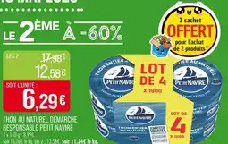 Match PETIT NAVIRE Thon entier au naturel offre