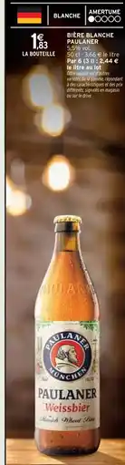 Intermarché PAULANER Bière blanche offre