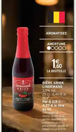 Intermarché LINDEMANS Bière kriek offre