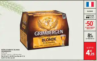 Intermarché GRIMBERGEN Bière d'abbaye blonde offre