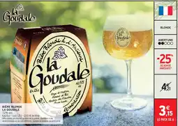 Intermarché LA GOUDALE Bière blonde offre