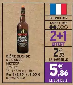 Intermarché MÉTÉOR Bière blonde de garde offre