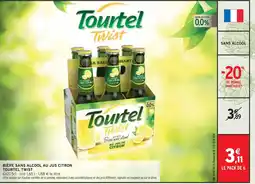 Intermarché TOURTEL Bière sans alcool au jus citron offre