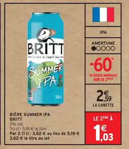 Intermarché BRITT Bière summer ipa offre