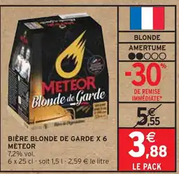 Intermarché METEOR Bière blonde de garde x 6 offre
