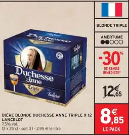 Intermarché LANCELOT Bière blonde duchesse anne triple x 12 offre