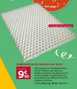 Gedimat Stabilisateur de gravier Dak Rock offre