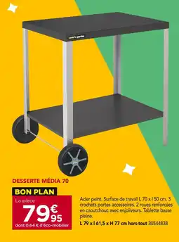 Gedimat cook'in garden Desserte média 70 offre