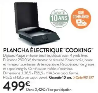 RAGT Jardin & Maison Plancha électrique "cooking" offre
