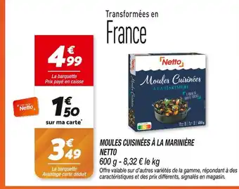 Netto Netto Moules cuisinées à la marinière offre