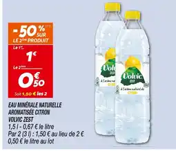 Netto VOLVIC Eau minérale naturelle aromatisée citron zest offre