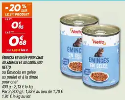 Netto NETTO Émincés en gelée offre