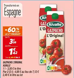 Netto ALVALLE Gazpacho l'original offre