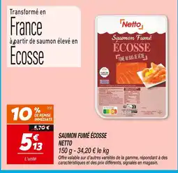 Netto NETTO Saumon Fumé Écosse offre