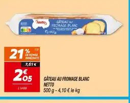 Netto NETTO Gâteau au fromage blanc offre