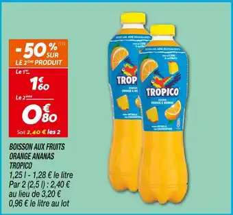 Netto TROPICO Boisson aux fruits Orange Ananas offre