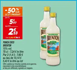 Netto BRENTON Punch coco offre