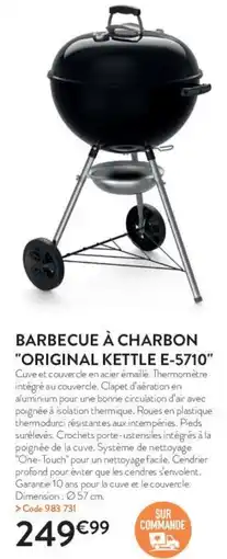 RAGT Jardin & Maison Barbecue à charbon original kettle e-5710 offre