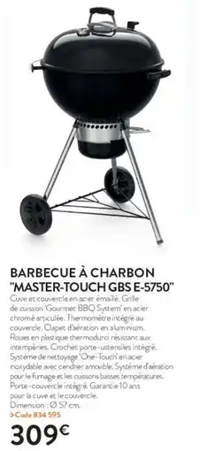 RAGT Jardin & Maison Barbecue à charbon master-touch gbs e-5750 offre