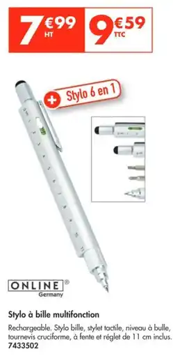 Plein ciel Stylo Ă bille multifonction offre