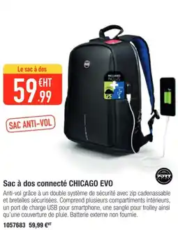 Plein ciel Sac à dos connecté CHICAGO EVO offre